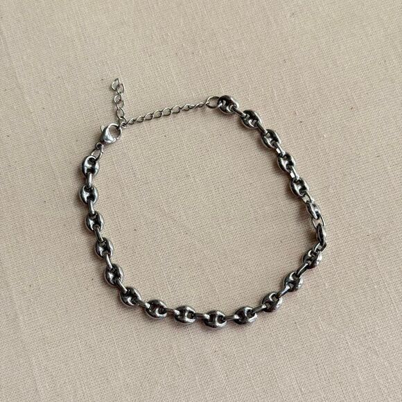 silver stainless steel mariner link bracelet - Picture 3 of 6